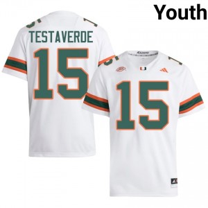 Judd Anderson #15 UM Hurricanes Jersey | Pro-Grade White College Football Youth Stitched 42656461