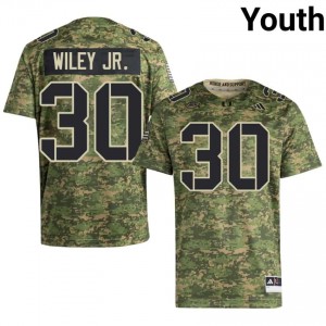Miami Kellen Wiley Jr. #30 Camo Jersey | Essential Swen NCAA Football Youth Apparel 39352022