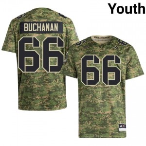 Elite Thread Max Buchanan #66 Miami Canes Camo Jersey | Youth University Football Stitch Fan Gear 19699858