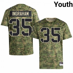 Camo Monroe Ingraham #35 Hurricanes Jersey | Youth High School Football Licensed Stitch 29890669