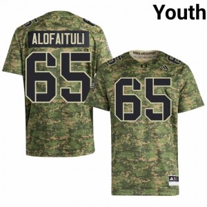 Seuseu Alofaituli #65 UM Hurricanes Jersey | Pro-Grade Camo College Football Youth Swen 59918632