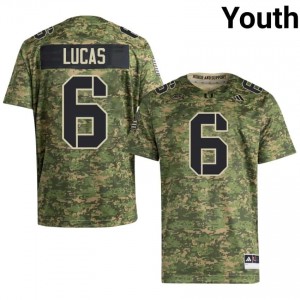 Miami Xavier Lucas #6 Camo Jersey | Essential Swen NCAA Football Youth Apparel 96341031