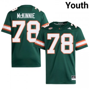 Green Bryant McKinnie #78 Hurricanes Jersey | Youth High School Football Licensed Stitch 94933332