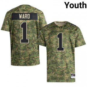 Camo Cam Ward #1 Hurricanes Jersey | Youth High School Football Licensed Stitch 67247868