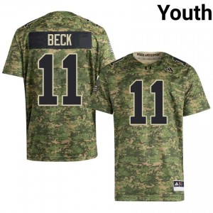 UM Canes Carson Beck #11 Camo Jersey | Genuine Stitch NCAA Football Youth Apparel 75324969