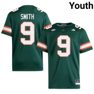 Green Chase Smith #9 Hurricanes Jersey | Youth High School Football Licensed Stitch 99281328