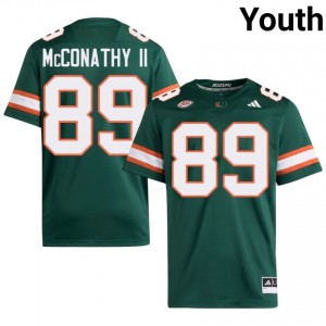 Green Cole McConathy II #89 Hurricanes Jersey | Youth High School Football Licensed Stitch 90518174