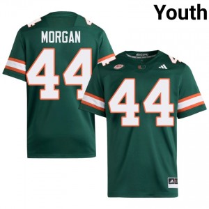 Miami Dan Morgan #44 Green Jersey | Premium Swen NCAA Football Youth Apparel 96147441
