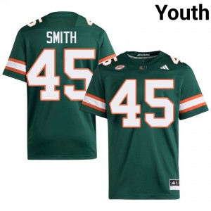 Darrin Smith #45 Miami Hurricanes Jersey | Iconic Green College Football Youth Stitch 62915891