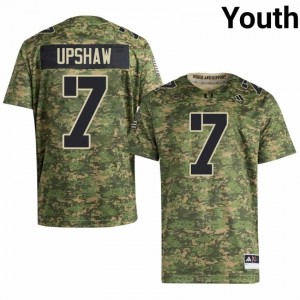 Durable Daylyn Upshaw #7 UM Hurricanes Camo Jersey | Youth University Football Swen Fan Gear 13771302