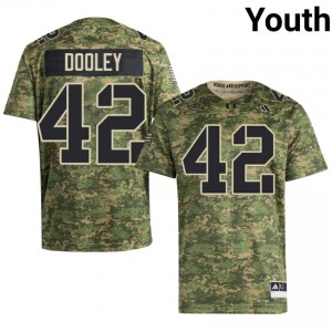 Camo Jim Dooley #42 Canes Jersey | Youth High School Football Limited Swen 36187122