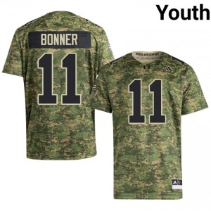 Officially Licensed Kamal Bonner #11 Miami Canes Camo Jersey | Youth University Football Stitch Fan Gear 45538586