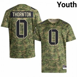 Camo Omar Thornton #0 Canes Jersey | Youth High School Football Fresh Swen 13355984