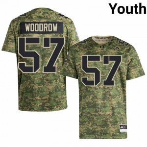 #57 Rhys Woodrow Miami Hurricanes Camo Jersey | Elite Swen Youth Player Football Gear 57911857