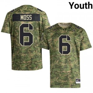 Santana Moss #6 UM Hurricanes Jersey | Exclusive Camo College Football Youth Swen 68125105