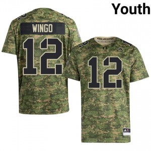 #12 Somourian Wingo Hurricanes Camo Jersey | Alumni Stitch Youth Player Football Gear 85611303